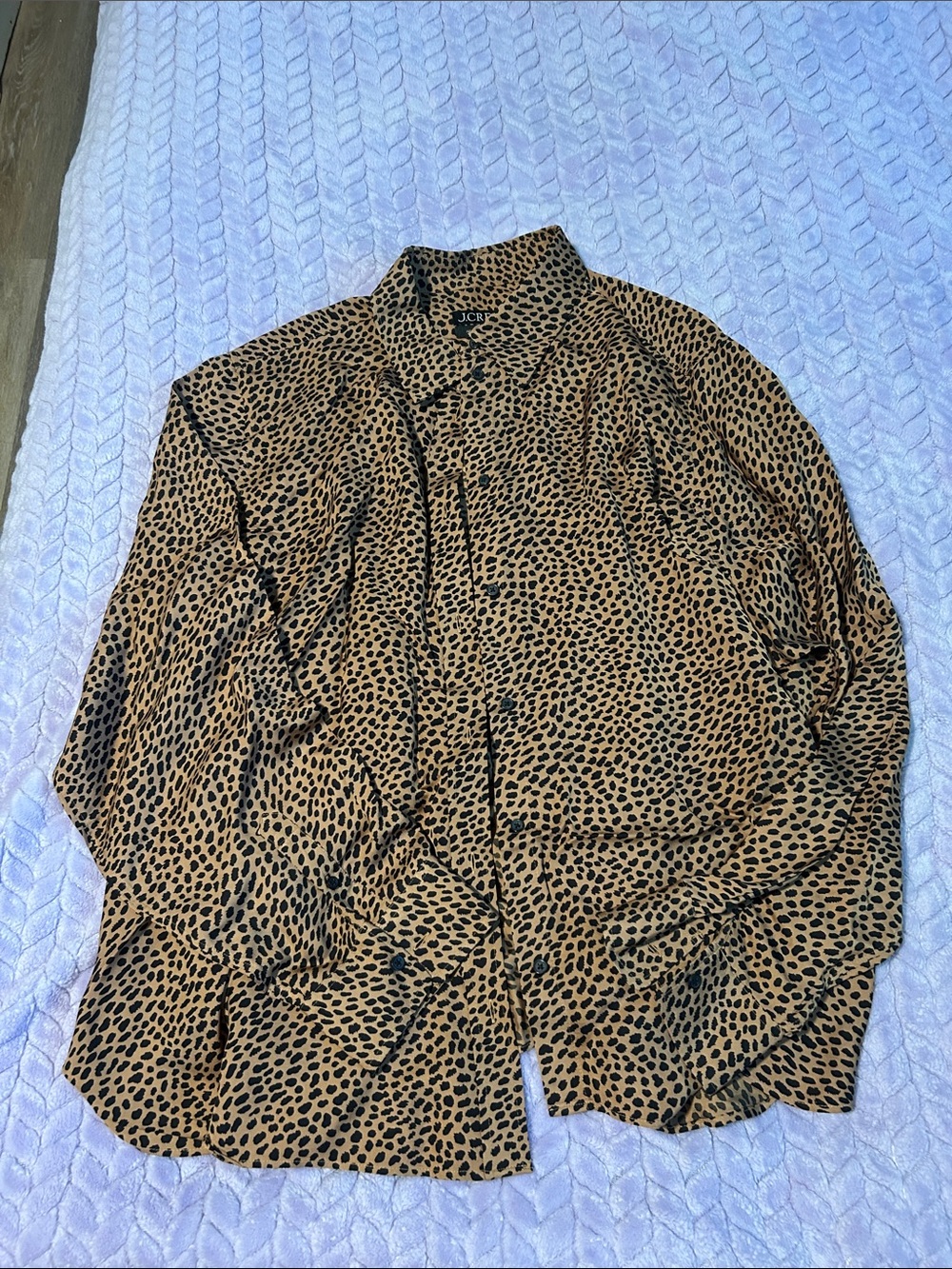 J Crew Cheetah button down